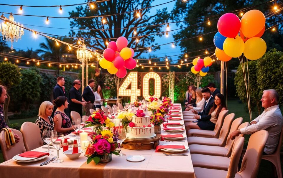 40th birthday party ideas