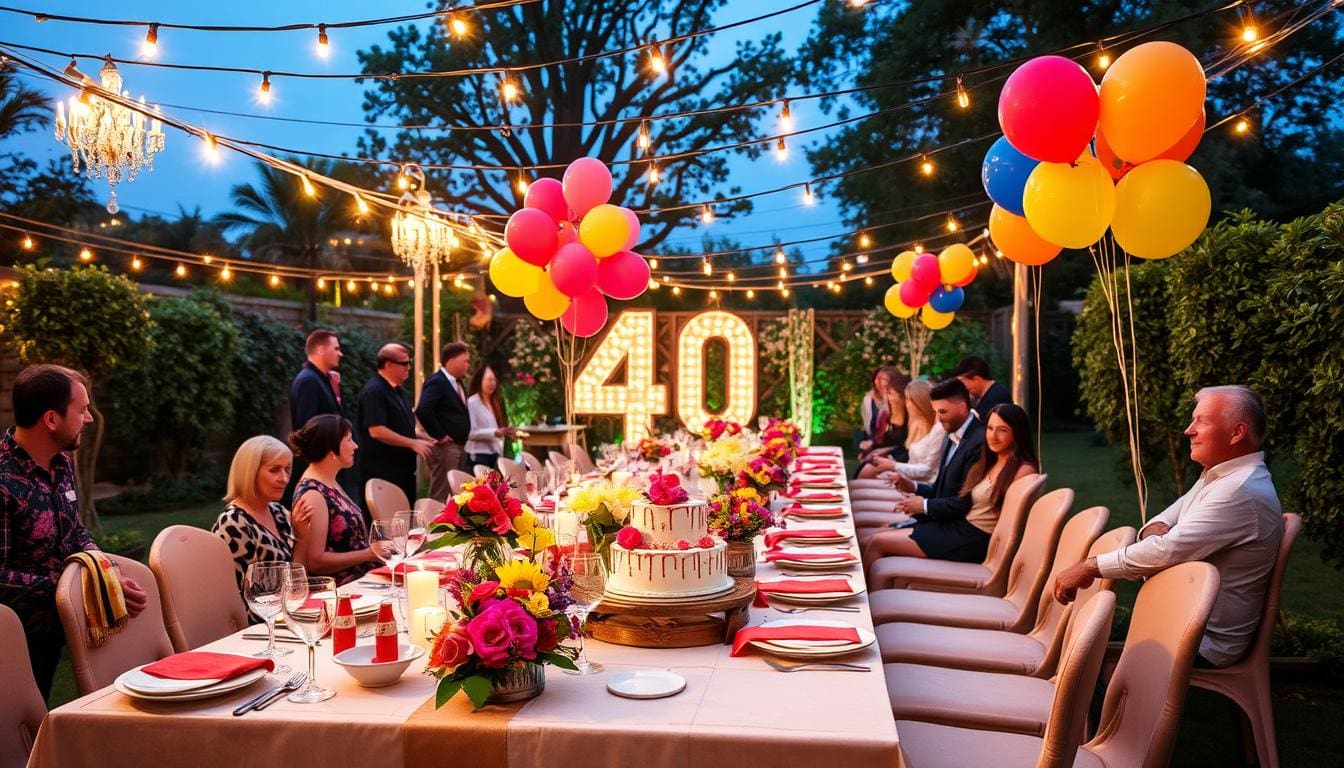 40th birthday party ideas