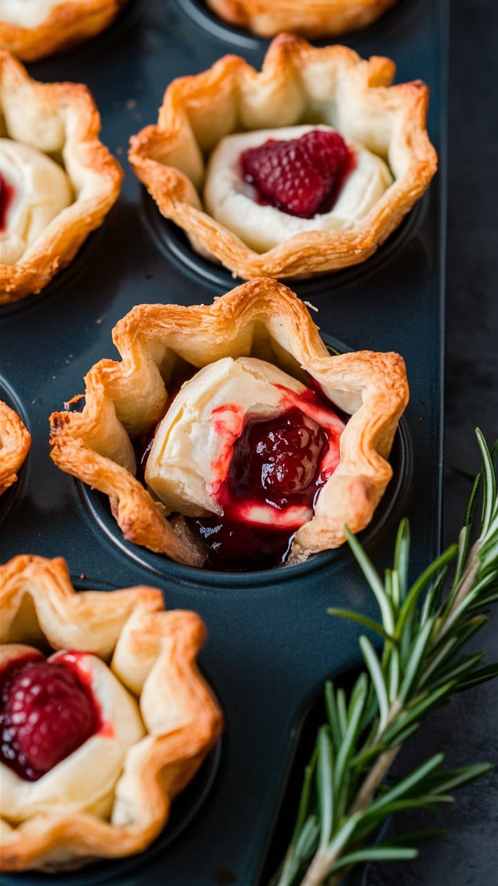 Puff Pastry Brie Bites