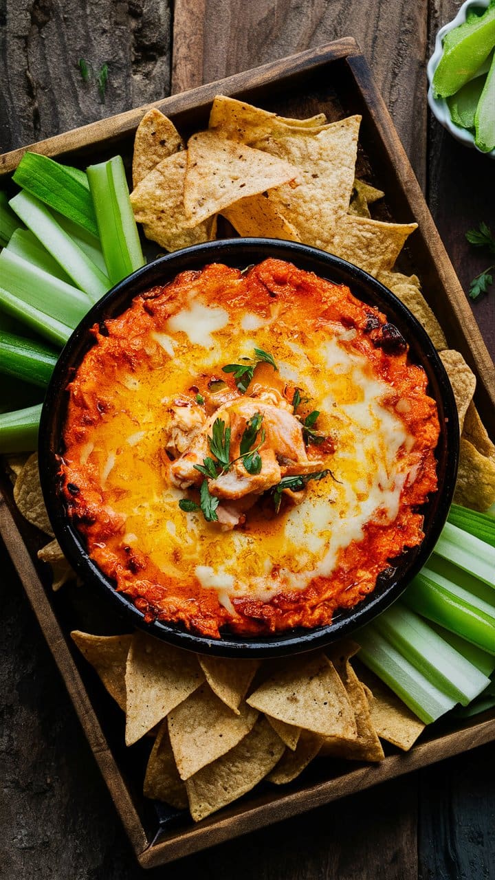 Buffalo Chicken Dip recipe.  Super easy dip recipe for your next party.