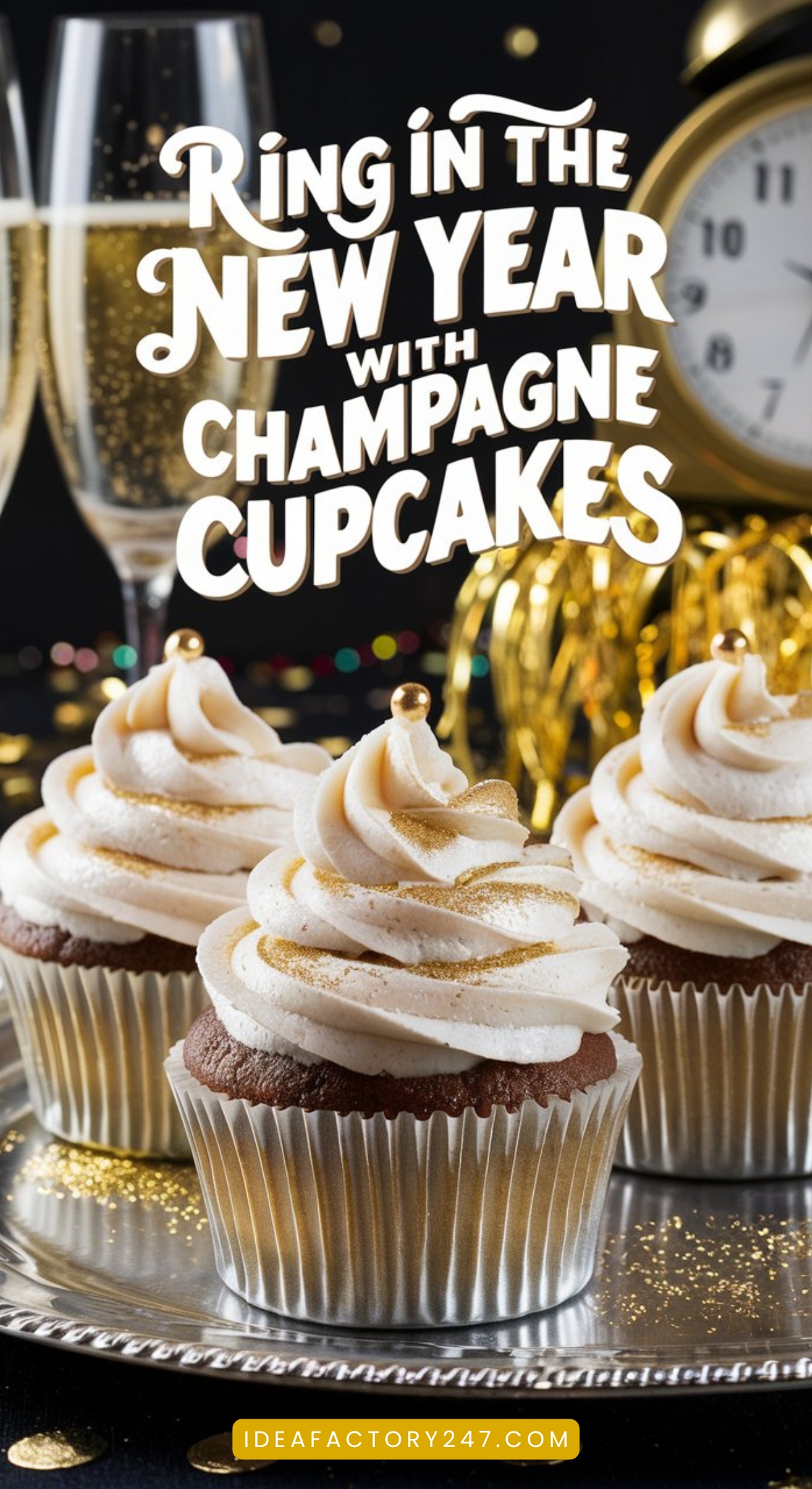 Champagne Cupcakes: The Sweetest Way to Ring in the New Year