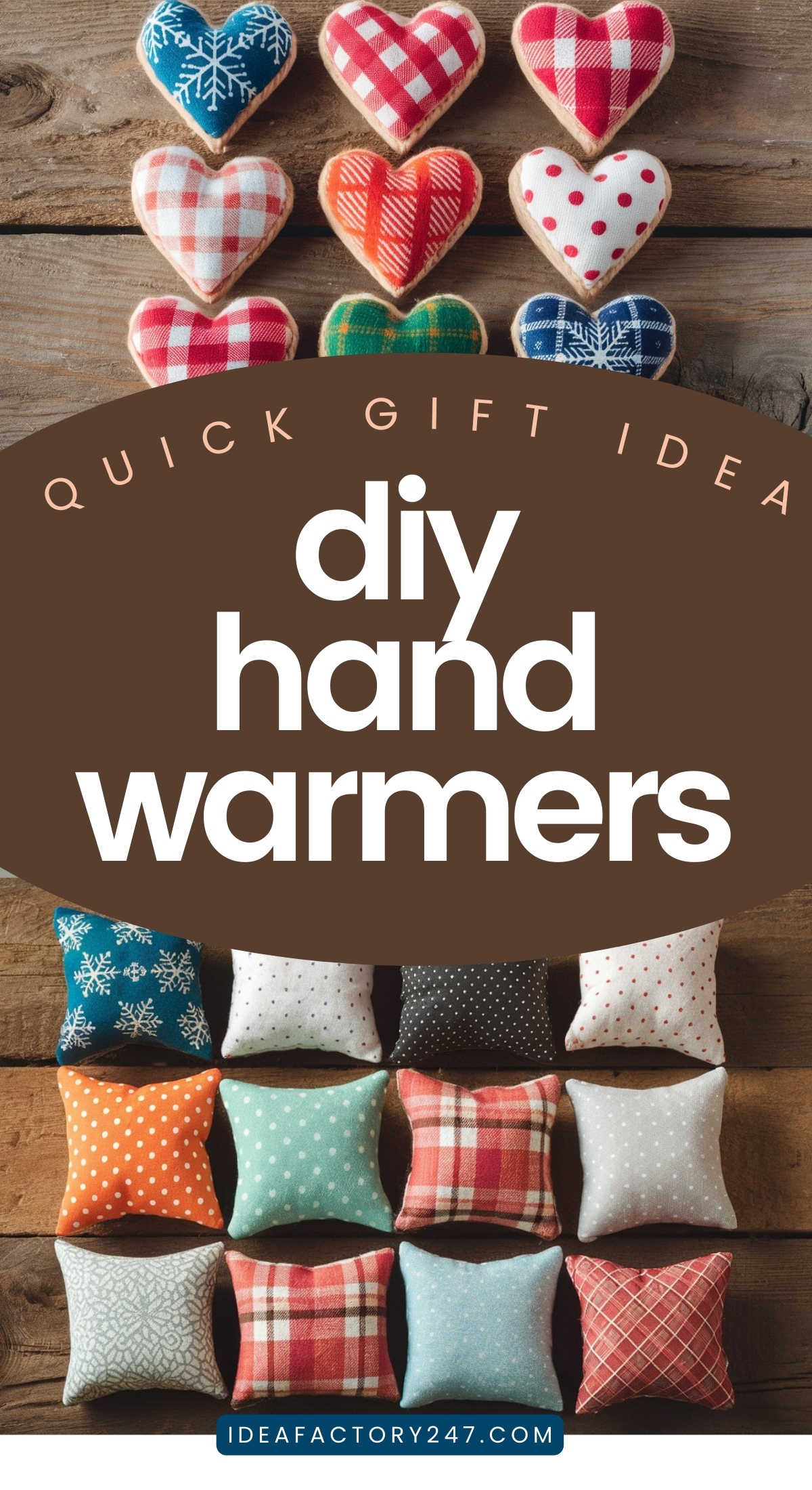 Examples of homemade handwarmers, the perfect DIY gift this holiday season