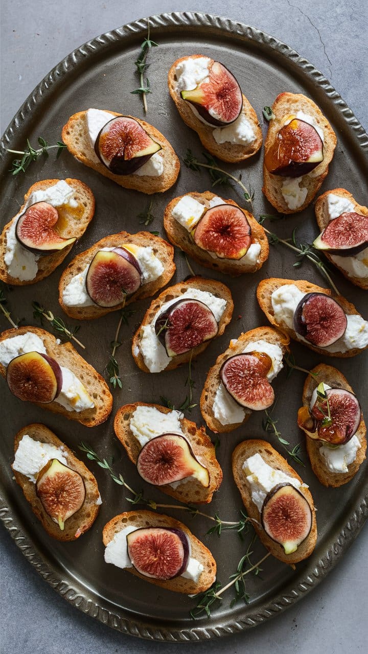 Fig and Goat Cheese Crostini