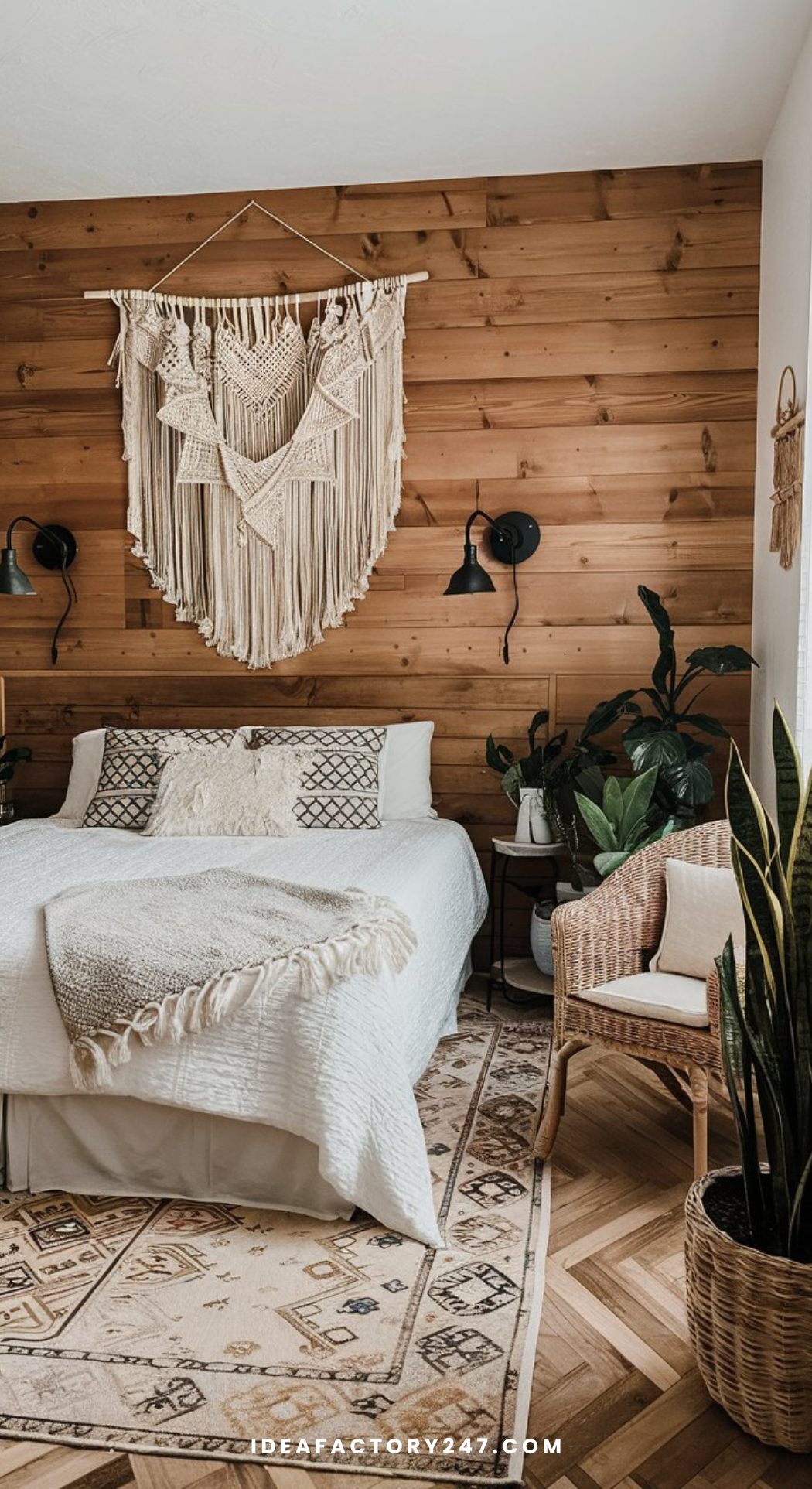 Boho bedroom design on a budget