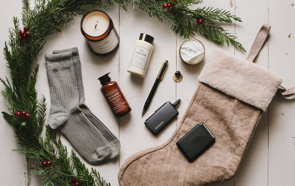 A collection of stocking stuffer gift ideas for grownups