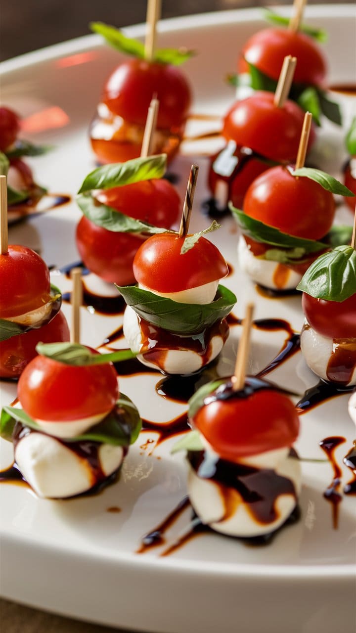 Mini Caprese Skewers