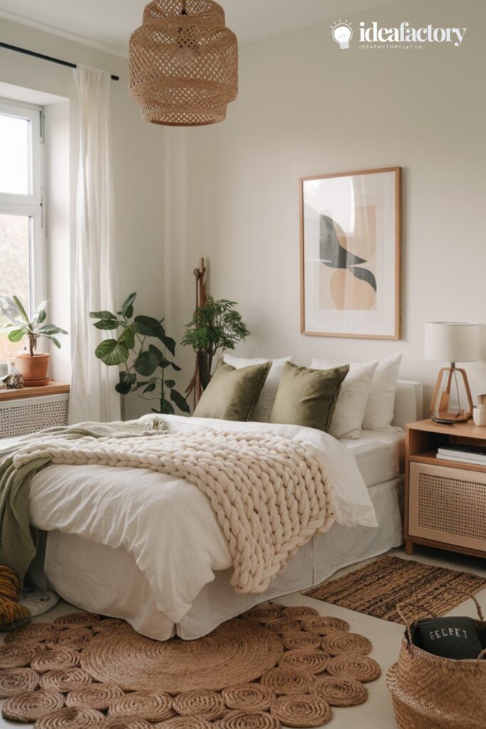 Modern boho bedroom