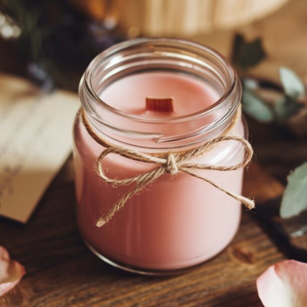 How to make a homemade candle for a DIY Valentine's Day gift