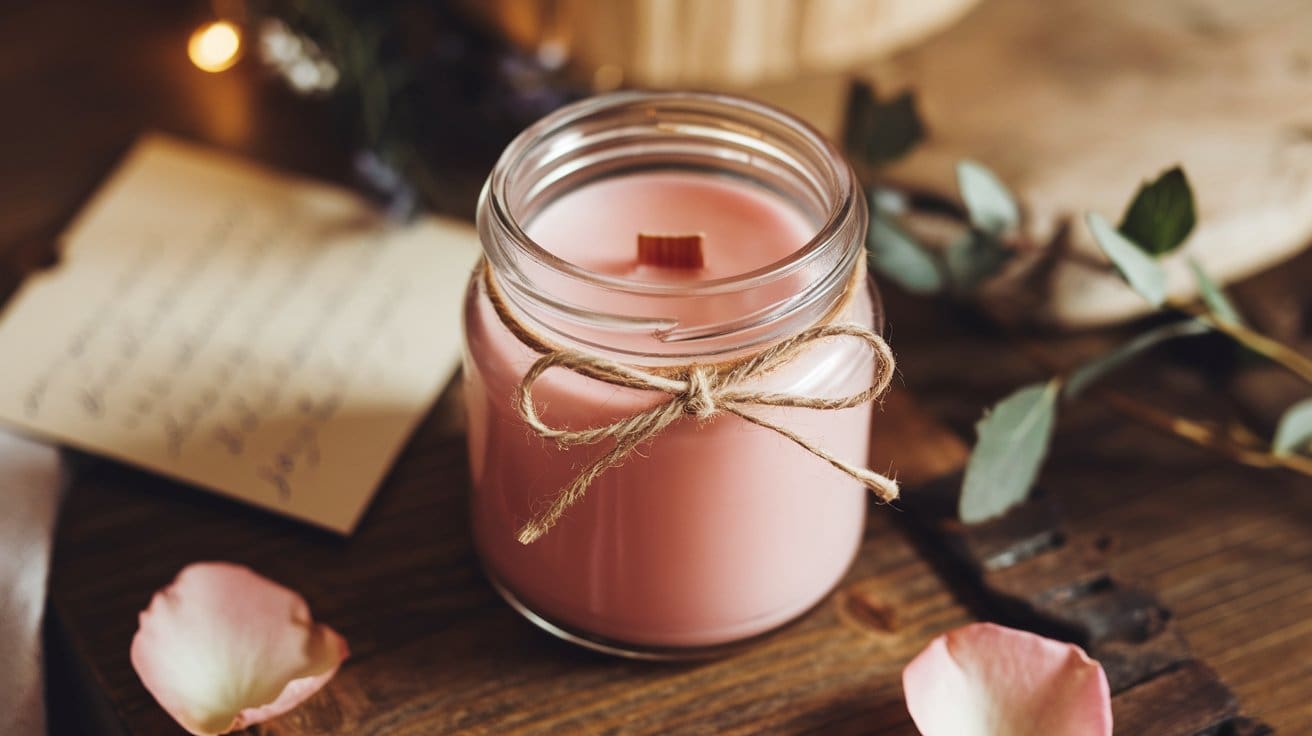 How to make a homemade candle for a DIY Valentine's Day gift