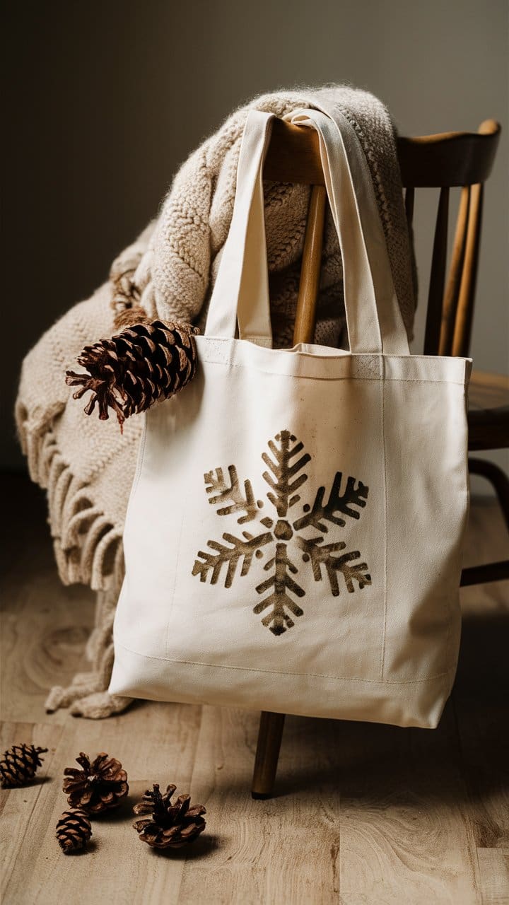 DIY tote bags are the perfect craft to make and sell in the winter season. See our complete guide to winter crafts to make and sell.  See which crafts are most popular and selling quickly at craft fairs and online stores.