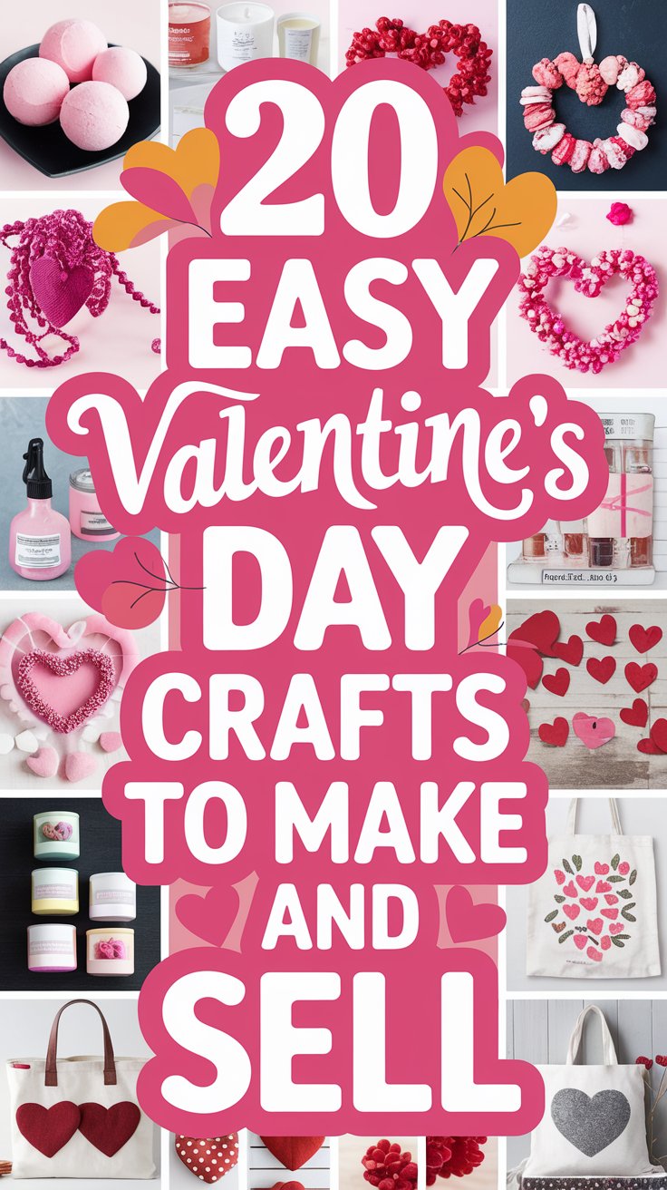 Valentine’s Day is practically made for crafty folks like you to shine—and make a little extra cash while you're at it. Whether it’s sweet gifts or heartwarming decorations, people are always on the hunt for unique, handmade treasures this time of year. 

These 20 craft ideas are simple to create, adorable enough to fly off the shelves, and perfect for selling at craft fairs, online markets or on Etsy.