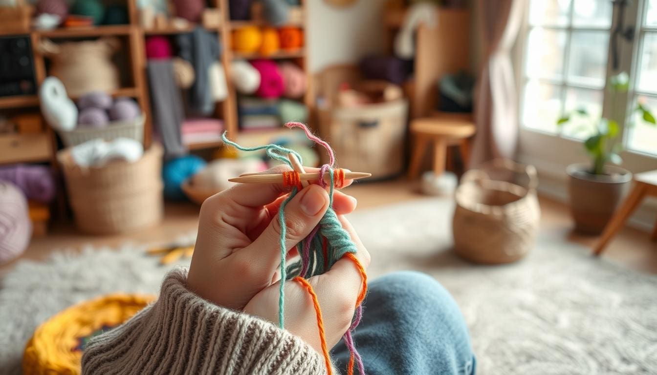 finger knitting for beginners