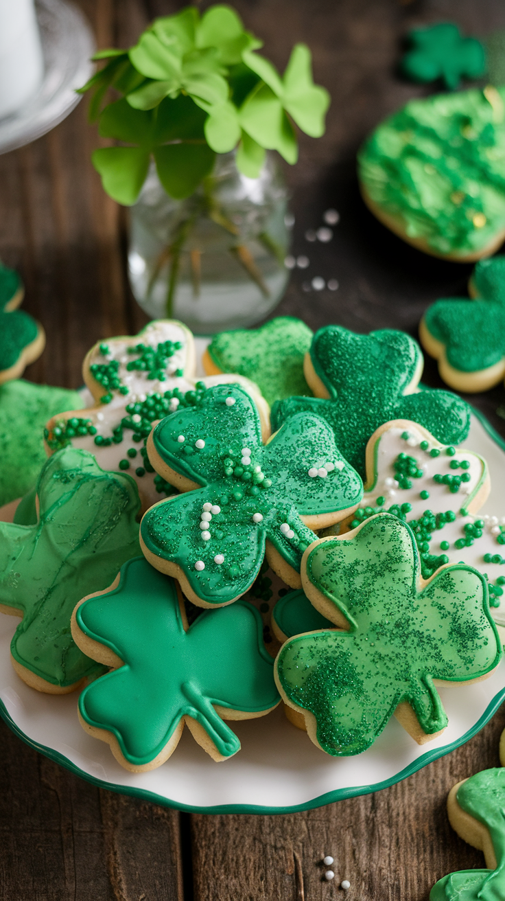 A colorful plate of St. Patrick