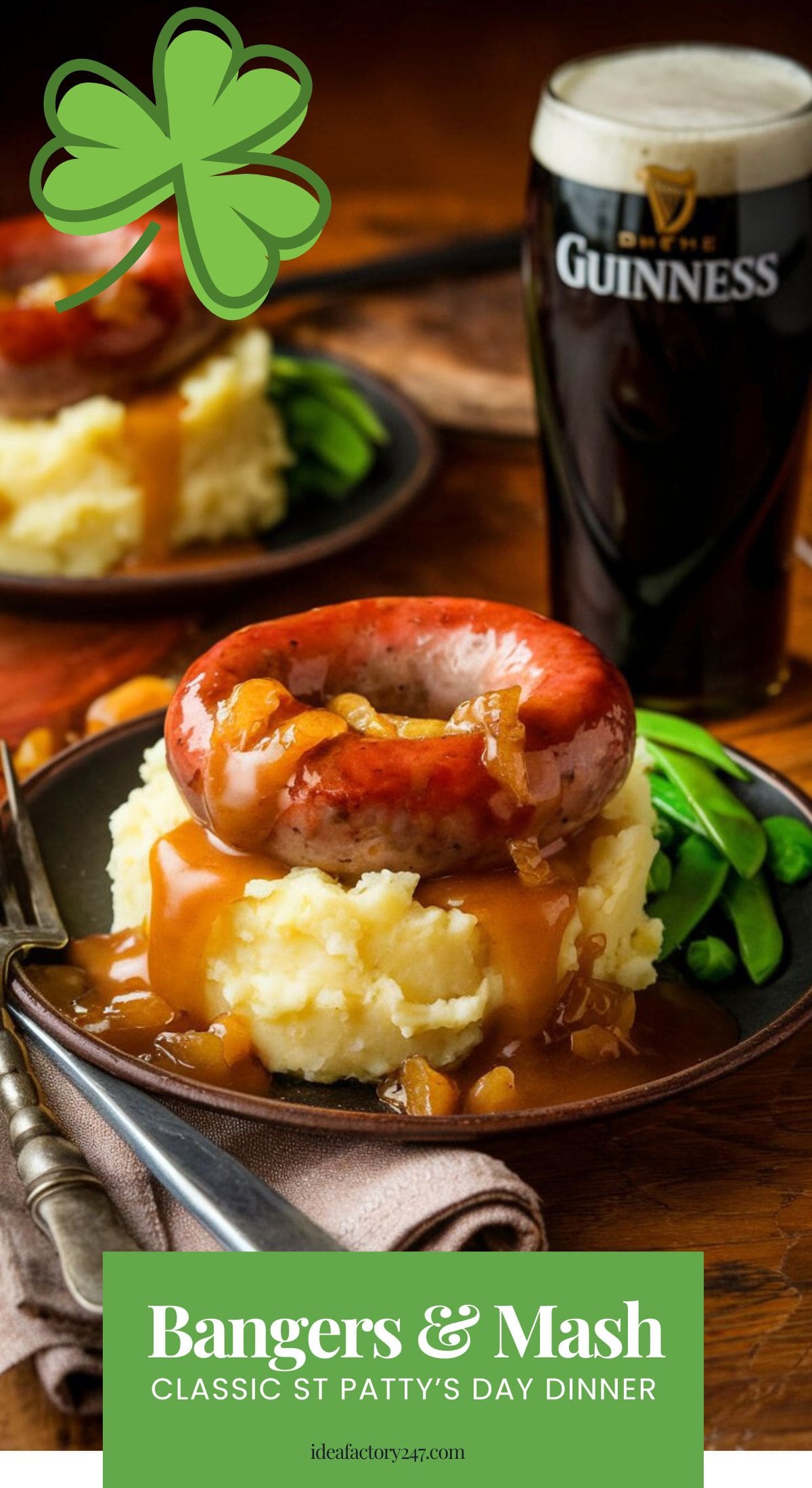 If there were ever a dish that screamed hearty, stick-to-your-ribs comfort food, it’s Bangers and Mash with Onion Gravy. Juicy, sizzling Irish sausages (“bangers”) are nestled on a cloud of buttery mashed potatoes and drenched in a rich, savory onion gravy. It’s pub food at its finest—warm, cozy, and utterly satisfying.