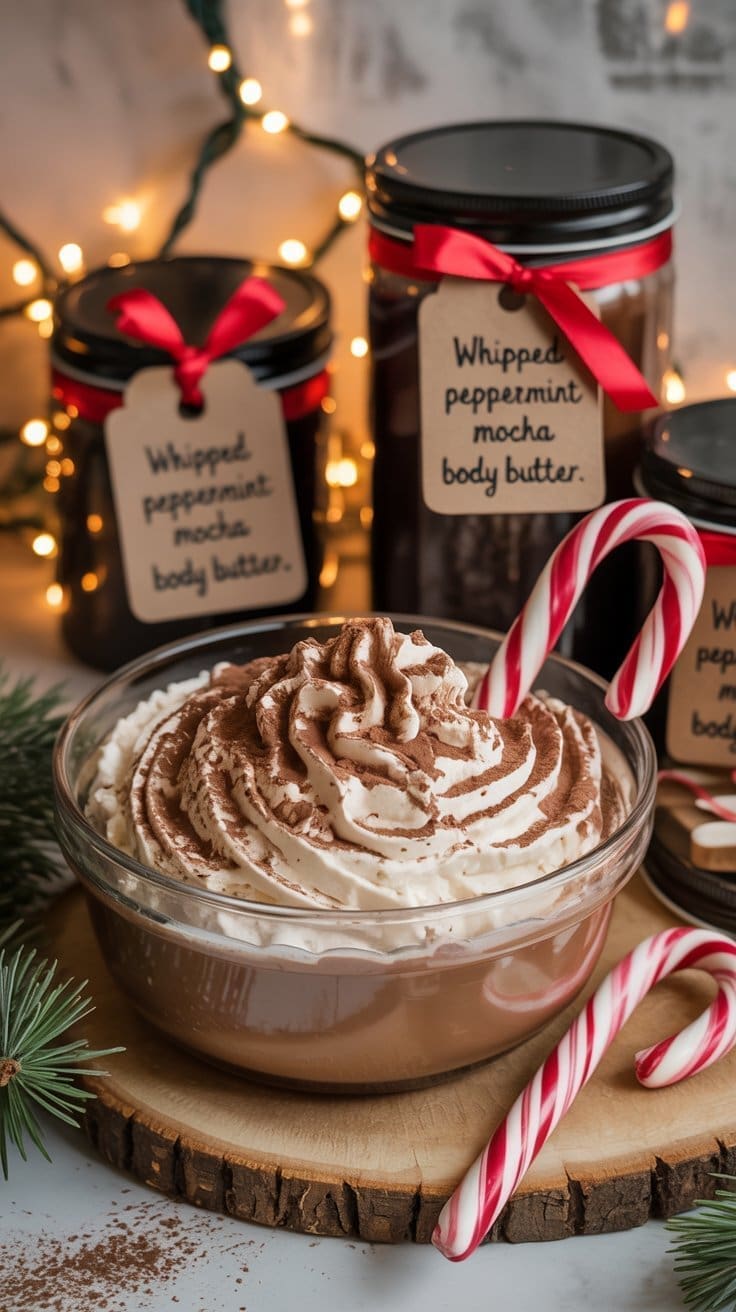 You know that first sip of a peppermint mocha in December — the one that instantly makes you feel like your main personality trait is “festive”? Now imagine that, but for your skin. This whipped Peppermint Mocha Body Butter smells like Christmas morning, feels like a cloud, and leaves you glowing like you’ve been kissed by cocoa-scented angels.And the best part? You can make it at home in under 30 minutes with ingredients you probably already have in your kitchen.