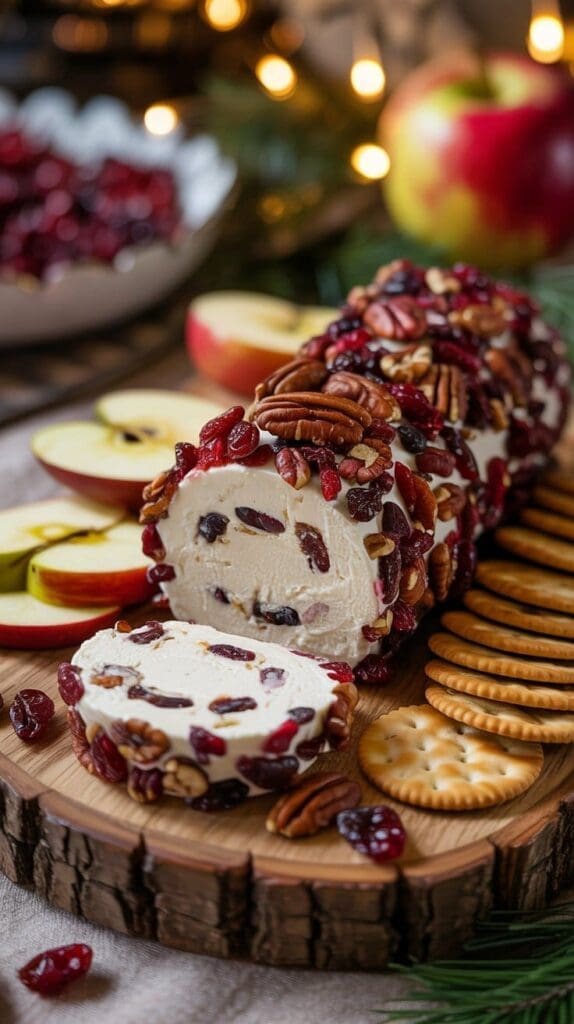 This cranberry pecan cream cheese log is the perfect balance of sweet and savory. It’s beautiful on a cheese board and incredibly easy to make. Ideal for holidays, parties, or anytime you want something that feels special without the effort. Save this for entertaining season.