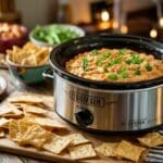 Crockpot Buffalo Ranch Chicken Dip (Spicy, Creamy & Always Gone First)