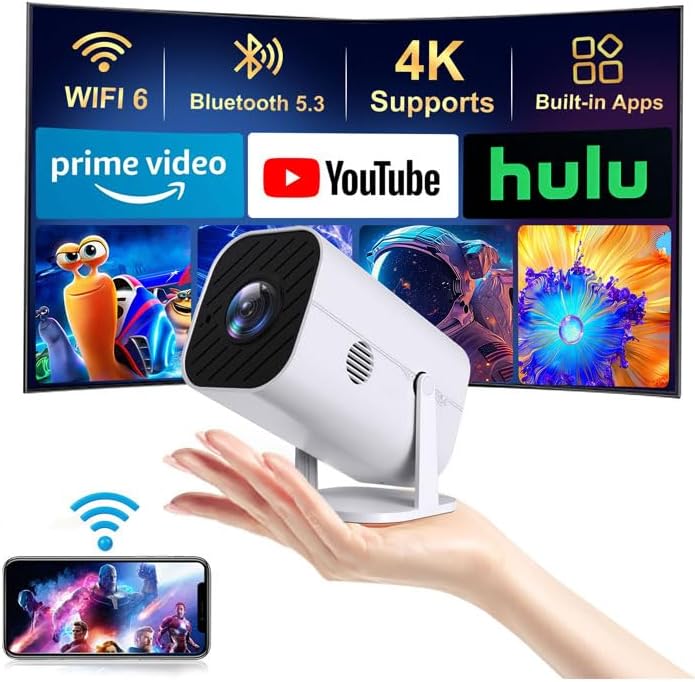 Mini Movie Projector with Wifi & Bluetooth