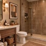 21 Brown Bathroom Ideas: The Best Colors to Pair With Brown