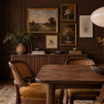 15 Moody Dining Room Ideas That Are Dark, Dramatic & Gorgeous